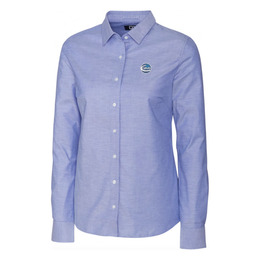Stretch Oxford Womens Long Sleeve Dress Shirt
