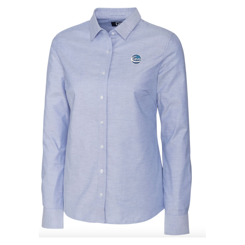 Stretch Oxford Womens Long Sleeve Dress Shirt